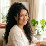 22 Easy Curly Hair Half Up Half Down Ponytail Ideas for Bouncy Volume 