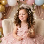 22 Magical Birthday Hairstyle with Crown Ideas for a Princess Party Look 
