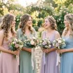 25 Magical Bridesmaid Hairstyle with Flowers Ideas for a Soft Romantic Look 