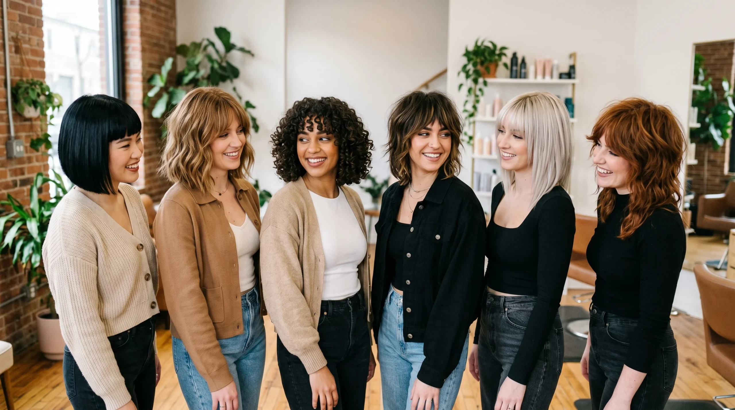 Bob hairstyle with bangs